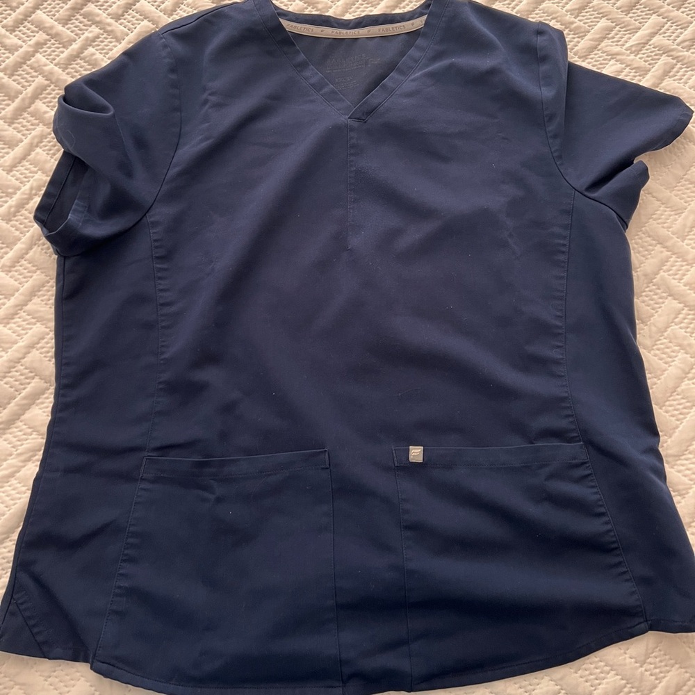 Fabletics Navy Blue Scrub Set